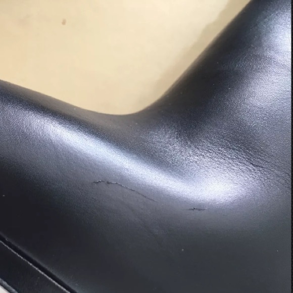 Sergio Rossi Leather/Sued Black Ankle Booties Sz 7 - Picture 9 of 10